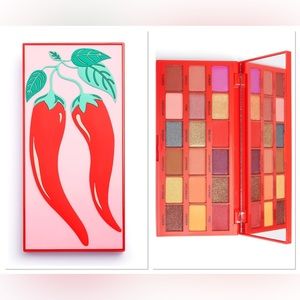 So Hot Chili Palette Tasty Makeup Revolution 18 Eyeshadow Red Neutral Warm Shade